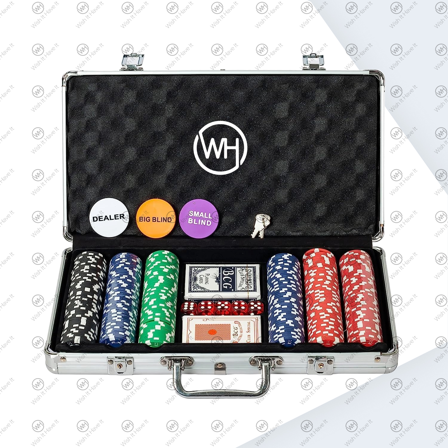 Wish IT Have IT – 300 Pcs Poker Chips Set in Aluminium Case