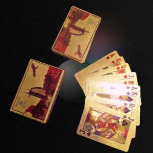 wish it have it 24K Gold Foil Playing Cards, Premium Poker Cards, Decorative Collectible Set