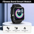 Wish IT Have IT Have Bouncefit M I D116 Fitness Band Smart Watch for Men, Women, Boys, Girls, Kids – Single Touch Interface, Water Resistant, Workout Modes, Quick Charge Sports Smartwatch – Black I1