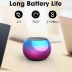 Wish IT have It Ultra Mini Wireless Bluetooth Speaker, Heavy Metal Electroplating Round Design, Quick Charge, Multicolour1